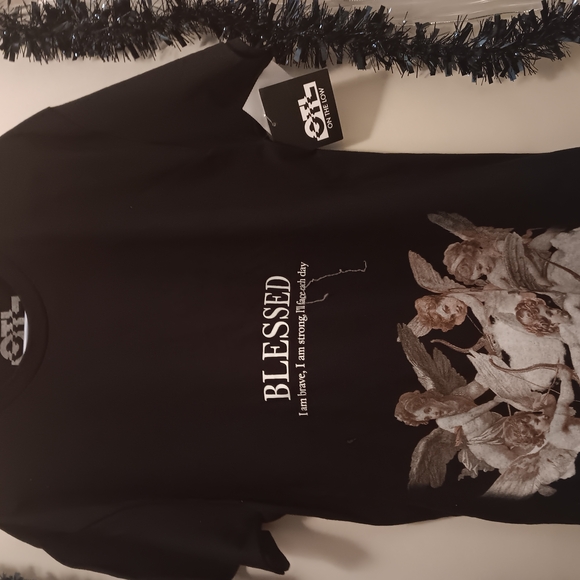 on the low Tops - Blessed by On The Low T-Shirt